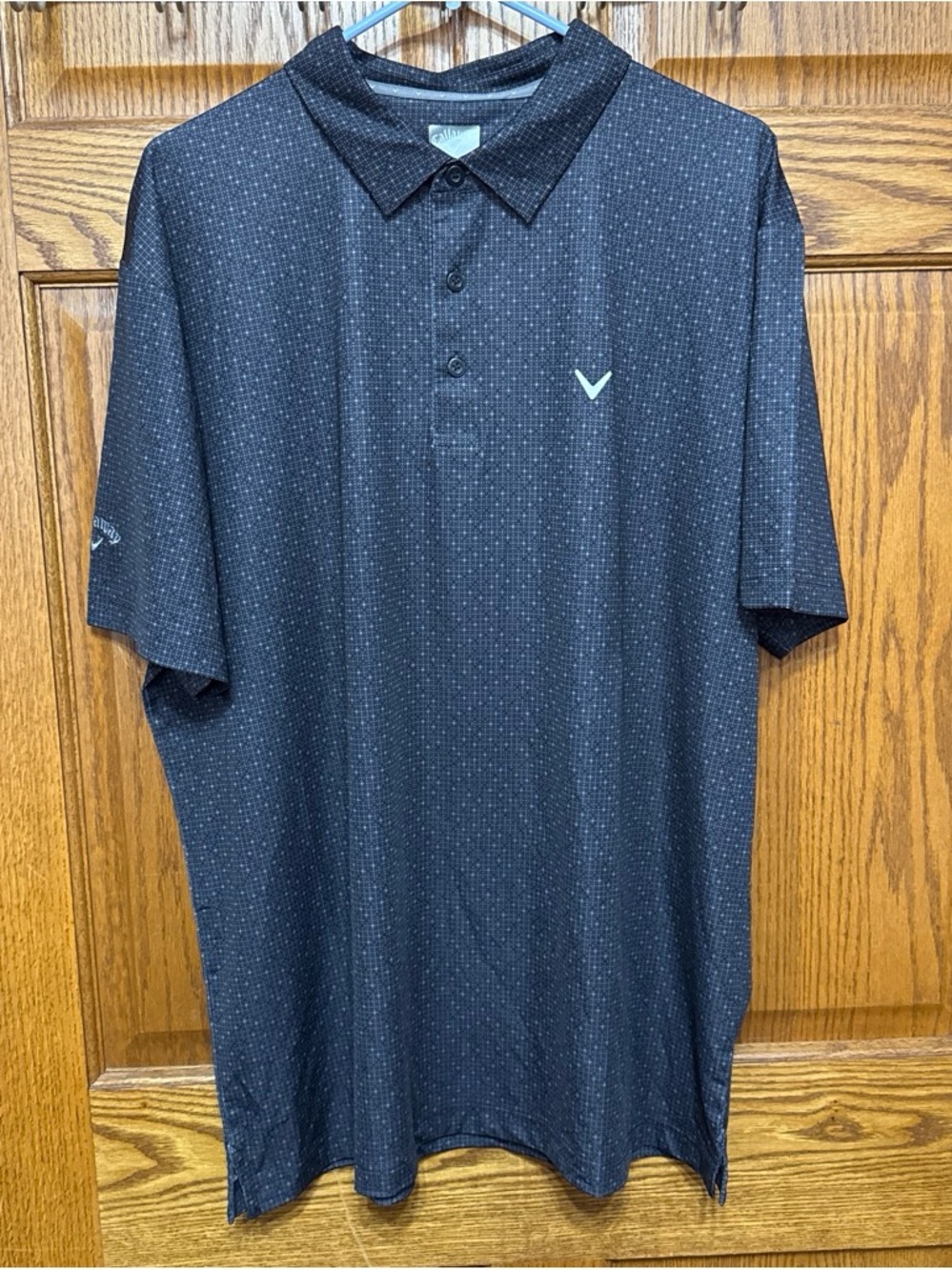 Callaway Men’s XL Black Microdot Polo Shirt